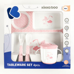 KikkaBoo set posuđa 4 dela flamingo pink ( KKB40089 ) - Img 2