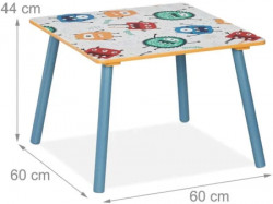 Kinder home dečiji drveni sto sa 2 stolice šareni ( TF6051 ) - Img 3