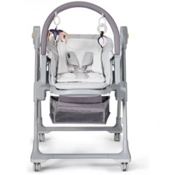 Kinderkraft stolica za hranjenje lastree grey ( KHLAST00GRY0000 ) - Img 3