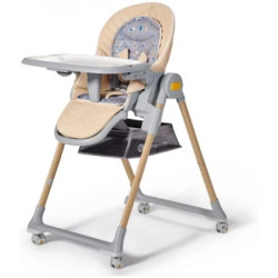 Kinderkraft stolica za hranjenje lastree wood ( KHLAST00BEGW000 ) - Img 1