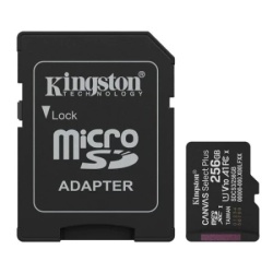 Kingston + SD adapter SDCS3/256GB class 10 Micro SD Card 256GB