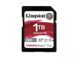 Kingston SDR2V6/1TB class 10 HD/2K/4K 280Mbs/150MBs SD Card 1TB