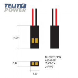 Konektor A2545-2P. TJC8-2P 24AWG ( P-2327 ) - Img 2