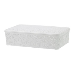 Korpa čipkasta 39x27x10cm sa poklopcem ( 18587 )
