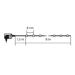 Lampice za jelku sa 100 višebojnih LED dioda   ( KII100/M )-3