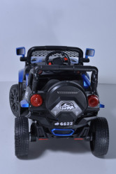 Land Rover 4x4 - Bagi na akumulator sa kožnim sedištem i mekim gumama - Plavi - Img 3
