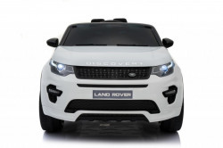 Land Rover Discovery Licencirani Auto na akumulator sa kožnim sedištem i mekim gumama - Beli - Img 2