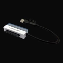 LC Power lc-ada-usb-sata-25 usb-a/usb-c adaoter za 2.5" hdd/ssd Adapter ( 24955 )