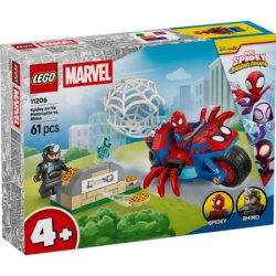 Lego marvel spidey on his motorcycle vs enemy ( LE11206 )