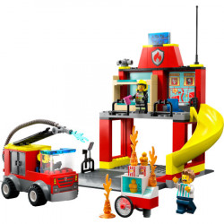 Lego Vatrogasna stanica i vatrogasno vozilo ( 60375 ) - Img 9