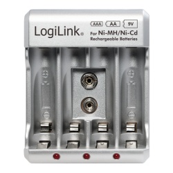 Logilink Punjač baterija za Ni-MH/Ni-Cd AA/AAA/9V ( 6559 )