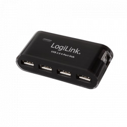 LogiLink USB 2.0 HUB, 4-Port, crni ( 4441 ) - Img 1