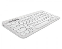Logitech K380s bluetooth pebble keys 2 US bela tastatura - Img 4
