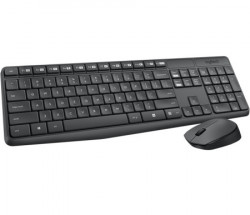 Logitech MK235 wireless desktop USB gray US tastatura