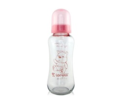 Lorelli staklena flasica 240ml (6m+) - blush pink ( 10200620003 )