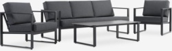 Lounge set za 5 osoba crni