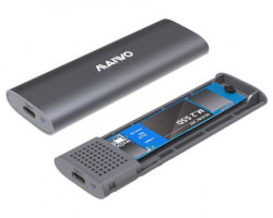 Maiwo externo kućište USB-C/USB(A) na M.2 NVMe/SATA Dual Protocol, alu K1689 - Img 3