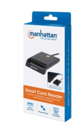 Manhattan 102049, black USB smart card reader -4