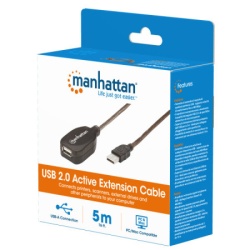 Manhattan 519779 USB-A M/F 2.0/480Mbps/produžni aktivni/5m Kabl -4