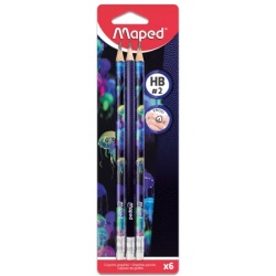Maped grafitna olovka sa gumicom 1/6 ( m851809 )