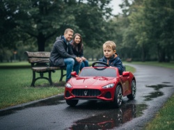 Maserati Gran Cabrio crveni licencirani auto sa kožnim sedištem i mekim gumama