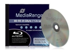 MediaRange BLU-RAY RW DISK 25GB BD-RE 2X JC - MR491-1