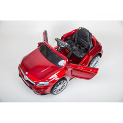 Mercedes GLA 45 AMG Licencirani auto za decu na akumulator sa kožnim sedištem i mekim gumama - Crveni - Img 4