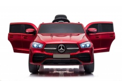 Mercedes GLE 450 AMG - Crveni Licencirani Auto na akumulator sa kožnim sedištem i mekim gumama - Img 2