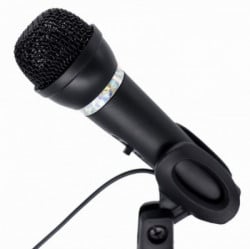 MIC-D-04 Gembird kondenzatorski mikrofon sa stalkom 3,5mm, black - Img 1