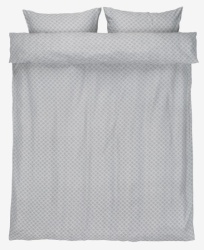 Mikro krep posteljina 200x220 cm siva