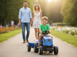 MMX Dečiji Traktor na pedale Plavi