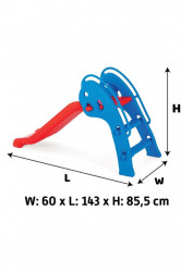 MMX Delfin Tobogan za decu - Plavo -Crveni - Img 6