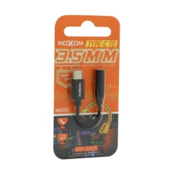 Moxom adapter audio mx-ax01 3.5mm na type c moxom pleteni crni ( AD433 )-3