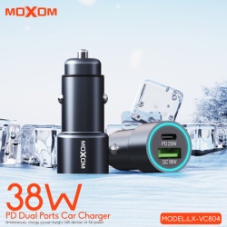 Moxom Auto punjac lx-vc804 pd+qc 38w crni ( A711 )-4