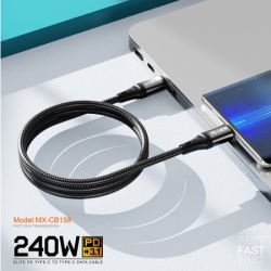 Moxom Usb data kabal mx-cb158 pd 240w type-c na type-c crni ( U2113 )-5