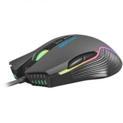 Natec Fury Hustler gaming optical mouse 500-6400 DPI, RGB LED, 7 Buttons, Black ( NFU-1698 )  - Img 3