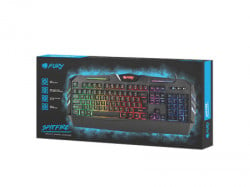 Natec Fury Spitfire gaming keyboard, RGB backlit, wired, USB ( NFU-0868 )  - Img 3