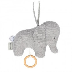 Nattou pletena muzička igračka slonče, siva ( A039984 )