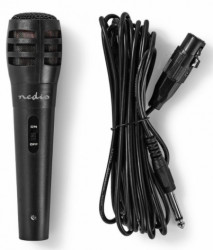Nedis karaoke mikrofon, 6.35mm -75 dB+/-3dB sensitivity, 80 Hz-12 kHz, 5.0m MPWD15BK - Img 4