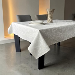 Nepromočivi stolnjak " Panama Lux " - 140x180cm - Bela boja ( VLK000498-belabojaluxnepr )