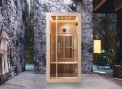 Nero Sauna soba – kanadski hemlock – 1200x900x1900 za 2 osobe infrared ( 14738 )