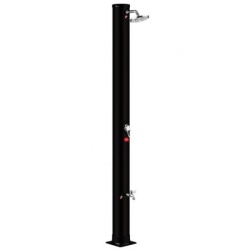 Nero solarni tuš 40l crni ravni sa nožnom slavinom h=216cm ( 9345 )