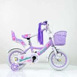 Nina Rose Bicikl 16" za devojčice model 722-16 sa pomoćnim točkovima - Ljubičasti