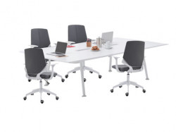 Office elegant - Radna stolica 3119-4 Siva leđa/Sivo sedište - Img 5