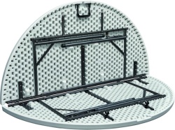 Okrugli plastični Sto 122cm sa metalnom konstrukcijom - Img 6