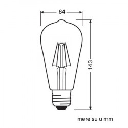 Osram LED filament sijalica dim. toplo bela 6.5W ( 4099854081514 ) - Img 3
