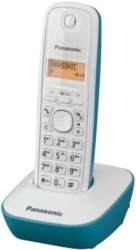 Panasonic kx-tg1611spc plavi,memorija 50 brojeva,6 melodija zvona bezicni telefon