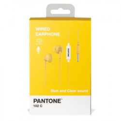 Pantone žičane slušalice u žutoj boji ( PT-WDE001Y ) - Img 2