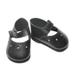 Paola Reina crne sandale za lutke od 42cm ( 64204 )