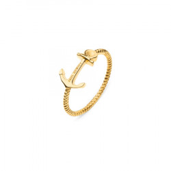 Paul hewitt anchor rope zlatni prsten od hirurškog Čelika 54 ( ph-fr-aro-g-54 ) - Img 4